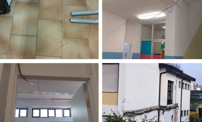 Crepe e rumori alla scuola di Foppenico: le minoranze chiedono di fermare i lavori, ma il sindaco rassicura tutti