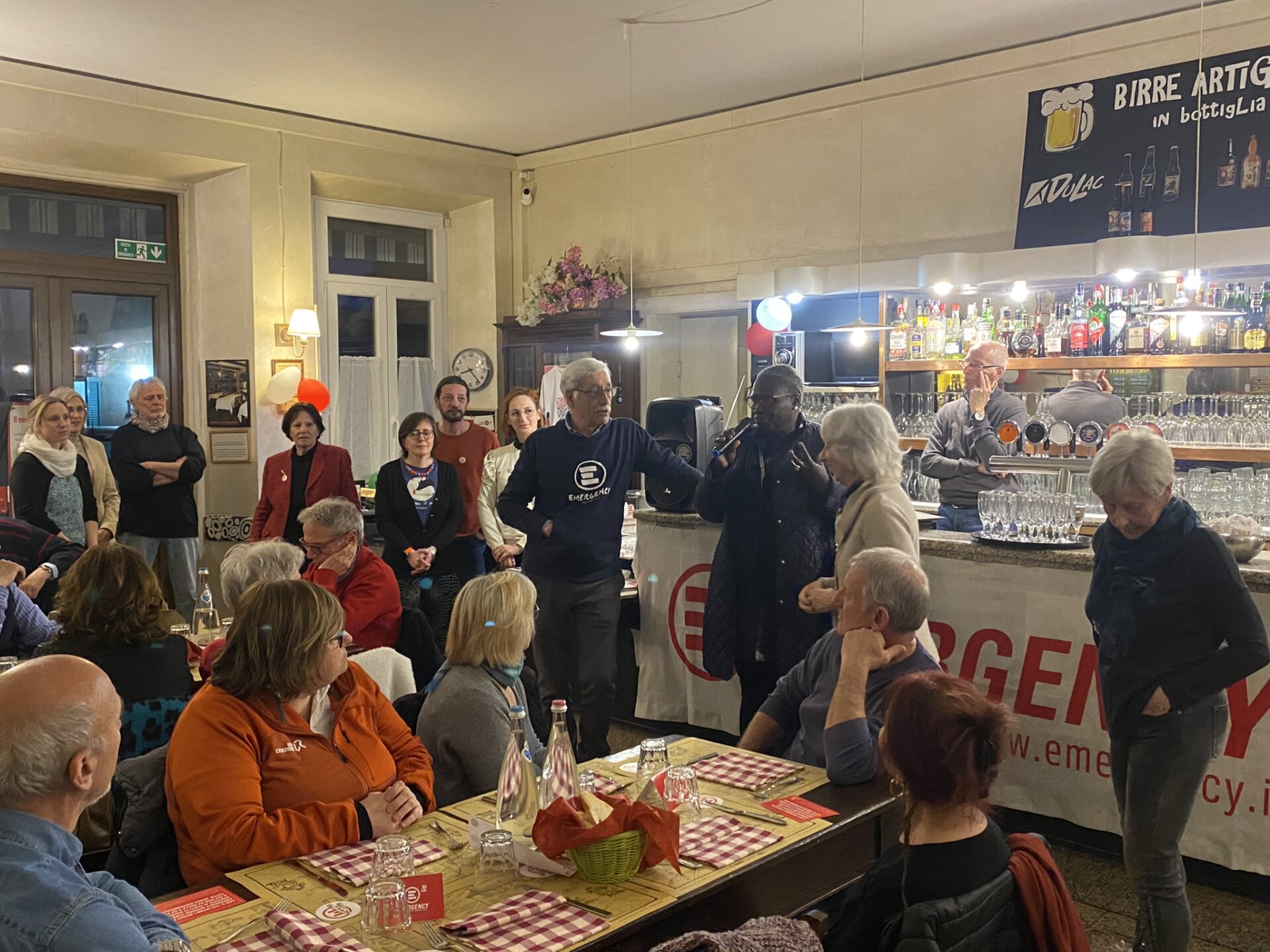 Cena pro Emergency: tutto esaurito alla Taverna ai Poggi