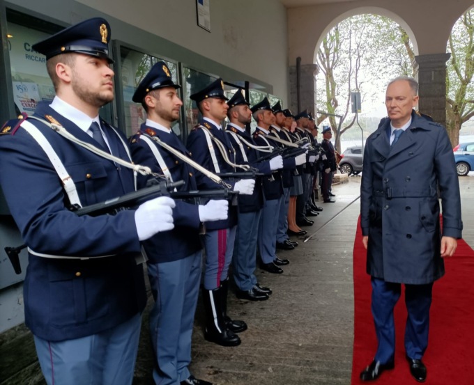 Il questore Ottavio Aragona saluta Lecco