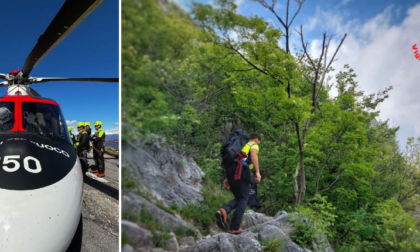 In difficoltà sul Medale, salvati dai Vigili del fuoco