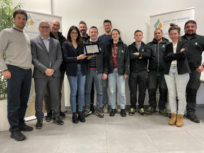 Lario Reti Holding premiata agli Aquality Award