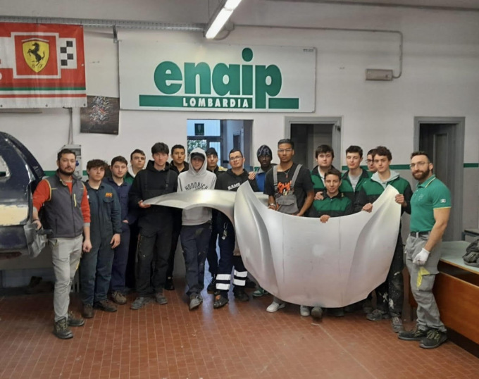 In Enaip Lecco lezioni di carrozzeria con i tecnici di Fontana Group