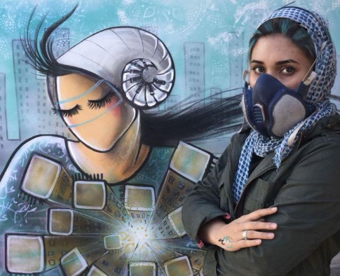 A Valmadrera la mostra delle opere di Shamsia Hassani