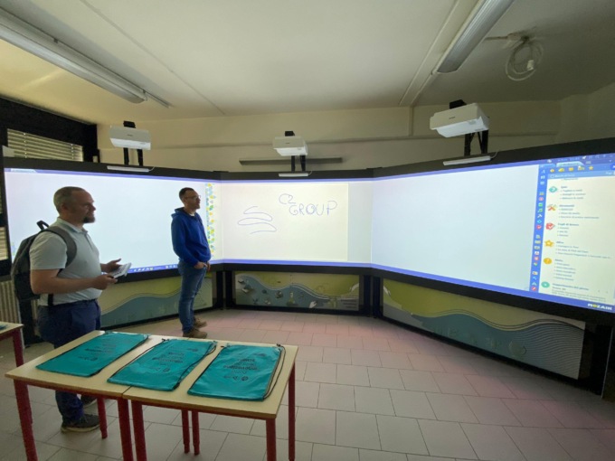 Scuola 2.0: inaugurata al Rota la nuova aula immersiva
