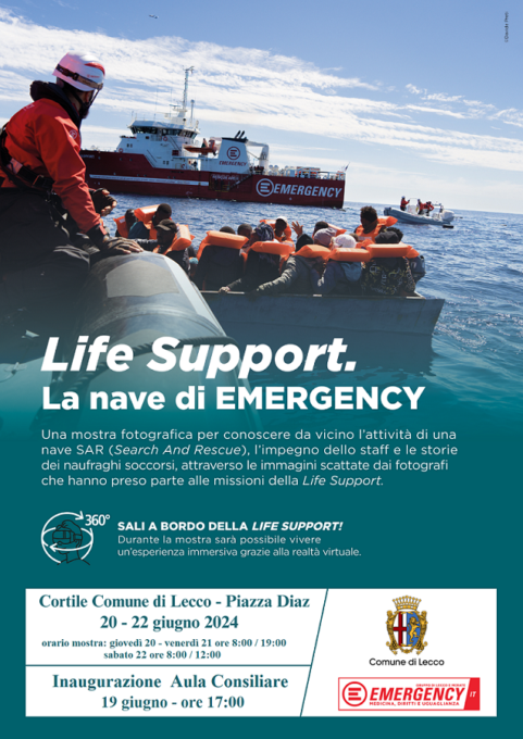 Life Support, la nave di Emergency. Mercoledì l’inaugurazione della mostra