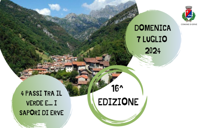 “4 passi tra il verde e… i sapori di Erve”: domenica 7 luglio la camminata benefica