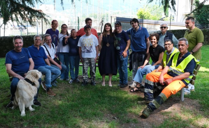 Inaugurati i nuovi arredi inclusivi al Parco Villa Eremo per “tornare ad essere comunità”