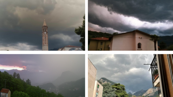 Forte temporale su Lecco e provincia FOTO E VIDEO