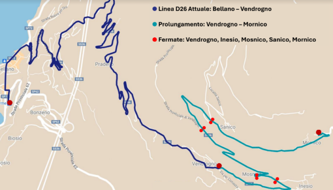 Riparte il servizio bus Bellano Vendrogno Mornico