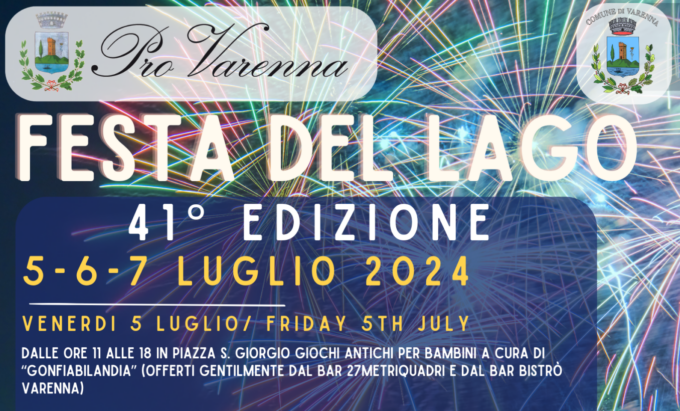 Varenna, da venerdì a domenica la “Festa del lago”