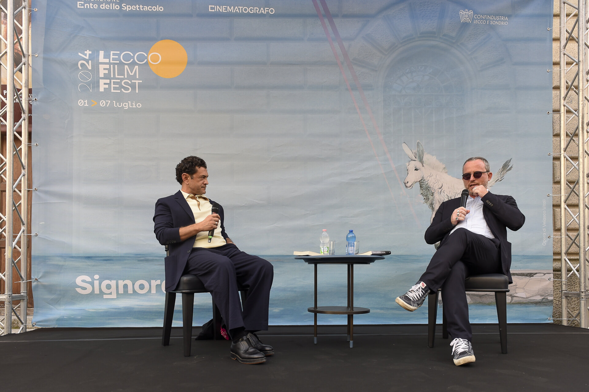 Vinicio Marchioni con Federico Pontiggia (ph. Stefano Micozzi)