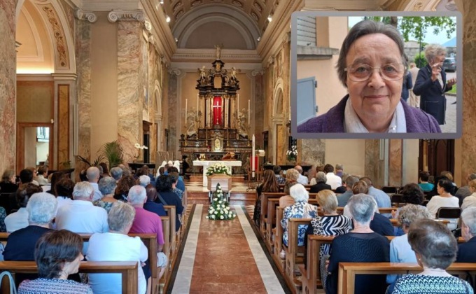 Malgrate, l’ultimo saluto a Luisa Spreafico. Don Andrea: “Più forte della morte è l’amore”