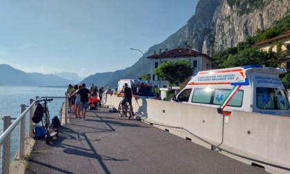 Lecco: scontro sulla ciclabile tra un ciclista e una donna a piedi. Grave l'uomo