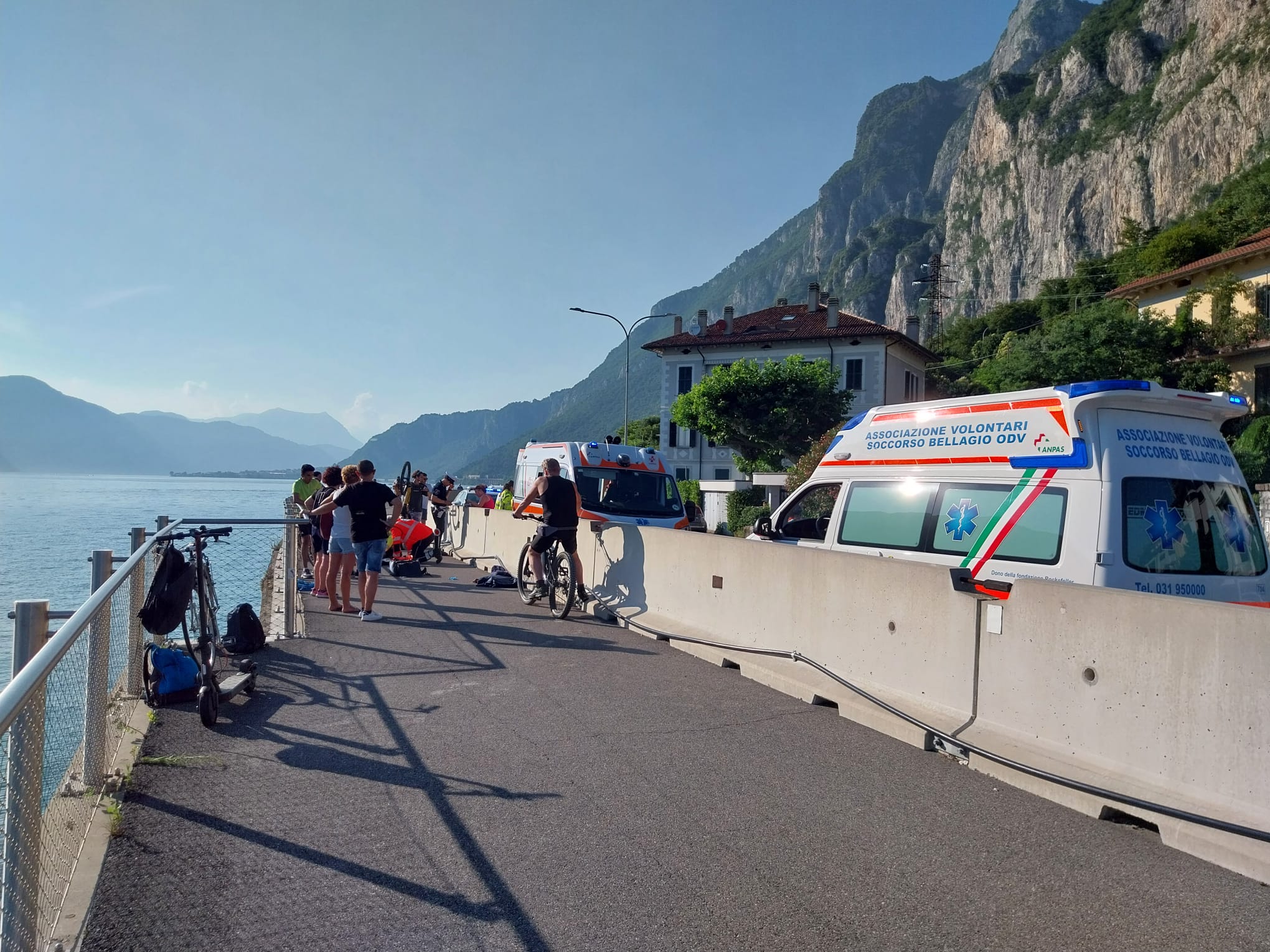Lecco: scontro sulla ciclabile tra un ciclista e una donna a piedi ...