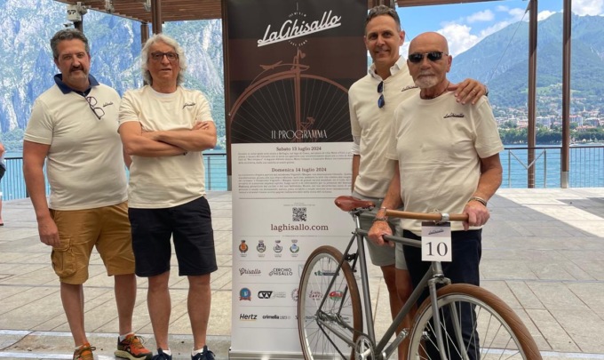 La ciclostorica d’epoca “La Ghisallo” ha fatto tappa a Malgrate