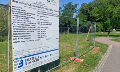 Ciclopedonale Rivabella-Bione: allestito il cantiere del raddoppio