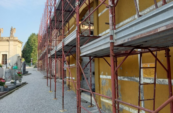 Galbiate, avviati i lavori al cimitero