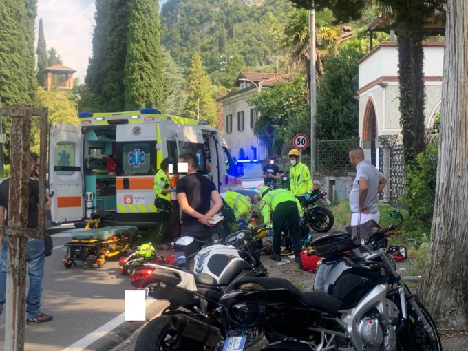 Lierna: schianto in moto Sp 72, grave 52enne