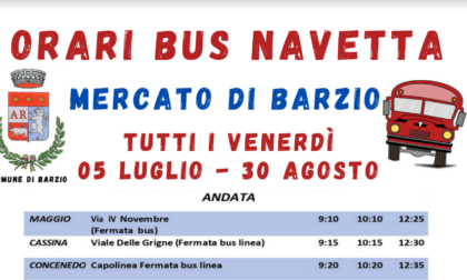 Barzio, da domani un bus navetta gratuito per raggiungere il mercato