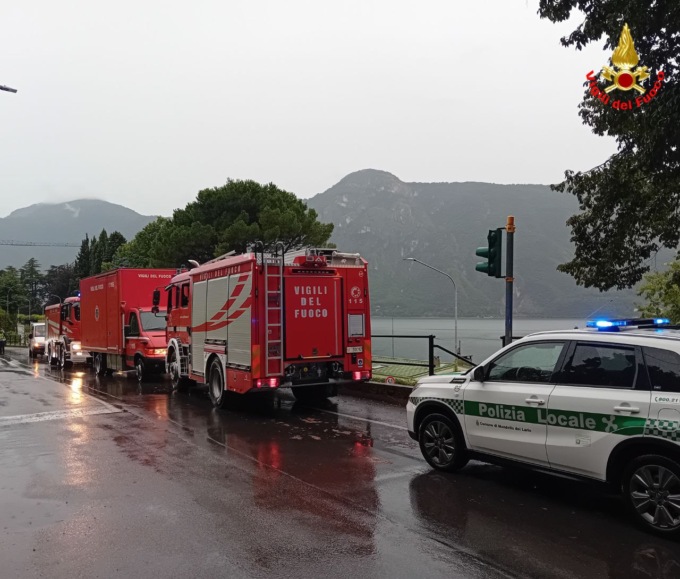 Mandello: frana provoca una fuga di gas