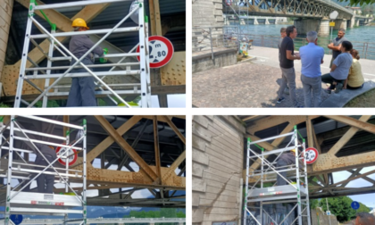 Ponte di Olginate: lavori in corso per il restauro