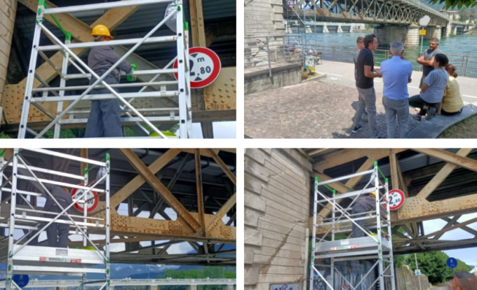 Ponte di Olginate: lavori in corso per il restauro
