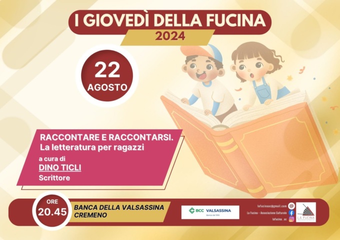 “Raccontare e raccontarsi”, proseguono gli appuntamenti dei Giovedì della Fucina