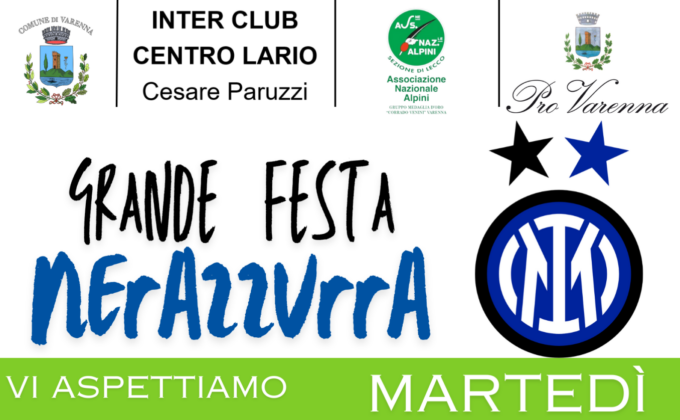 Varenna, domani sera la Festa Nerazzurra