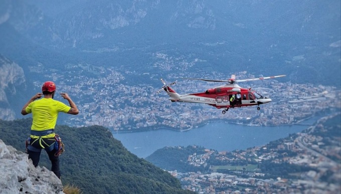Bloccato in un canalone sul Cornizzolo, intervento dei Vigili del fuoco – IL VIDEO