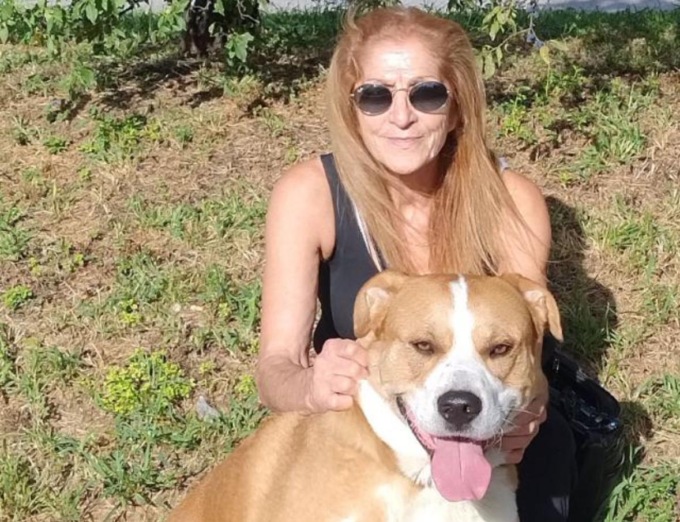 Si ferma un attimo al cimitero…  e le portano via il suo amato cane Tex