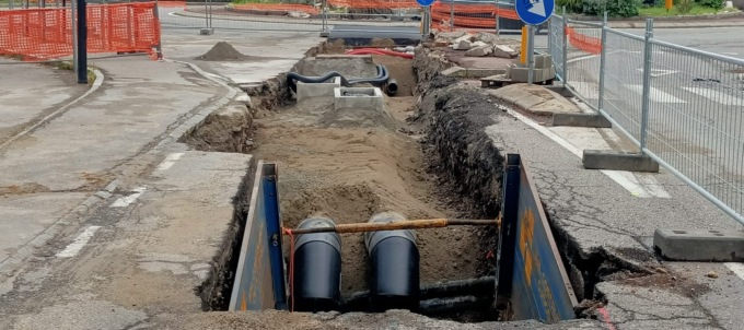 Teleriscaldamento: rinviato di una settimana per maltempo il cantiere in corso Martiri