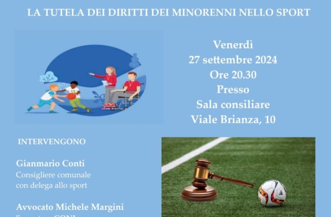 Sport e diritti dei minori, se ne parla stasera a Garbagnate Monastero