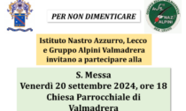 Gruppo Alpini Valmadrera, una messa per l'81° anniversario dell'armistizio dell'8 settembre 1943