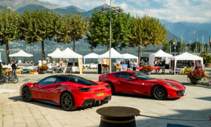 Supercar in alto lago: che spettacolo!