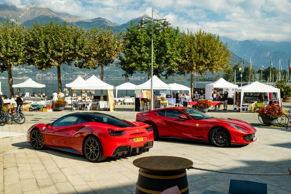 Supercar in alto lago: che spettacolo!