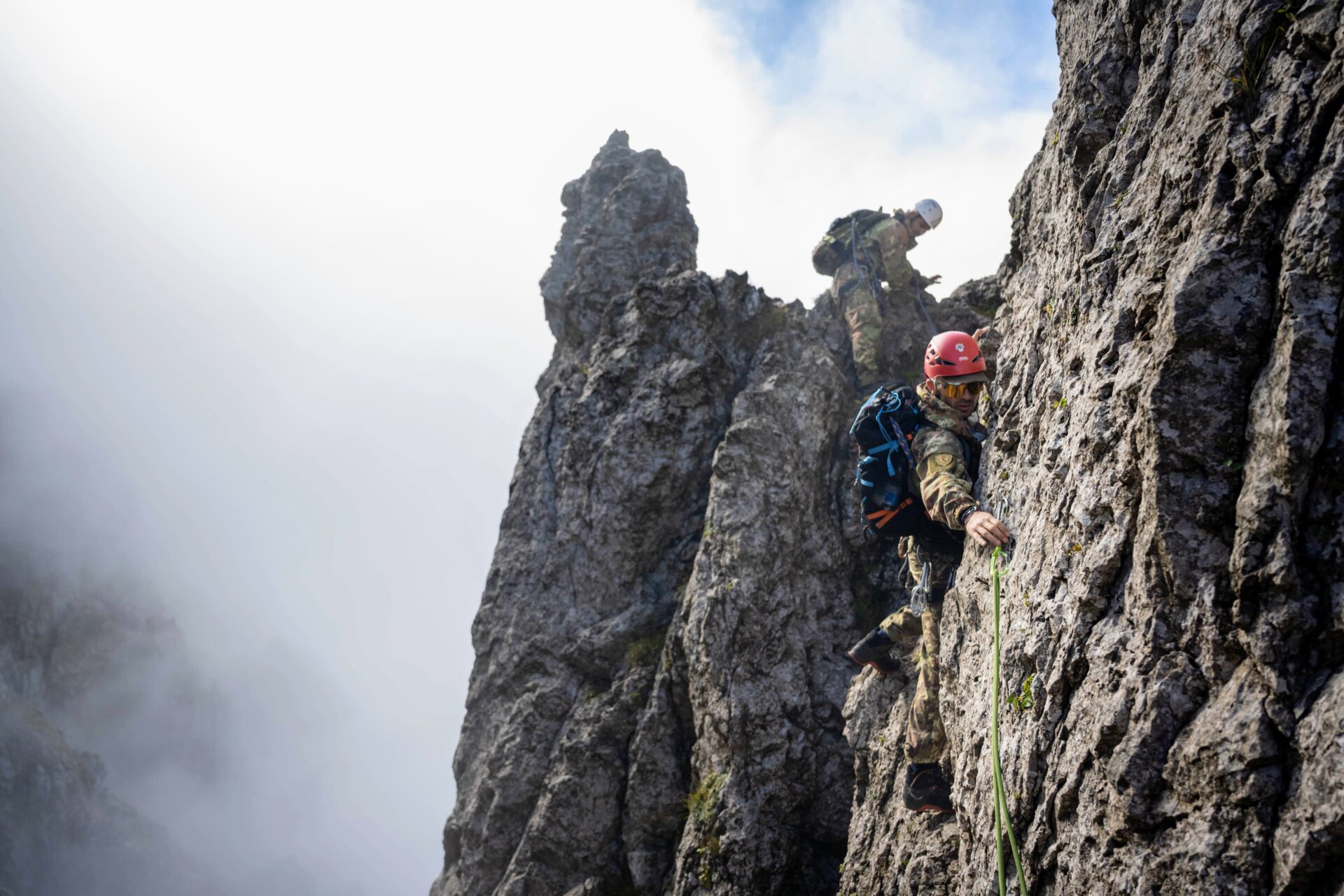 4 - Grigna Meridionale - Cresta Segantini un momento dell'addestramento