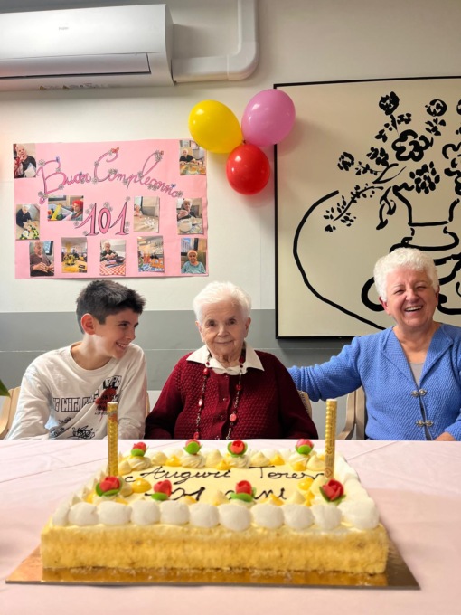 A Villa Serena di Galbiate la signora Teresa Possamai ha compiuto 101 anni