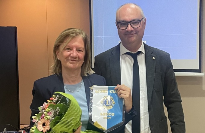 Il prorettore del Politecnico di Lecco, Manuela Grecchi, ospite dei Lions