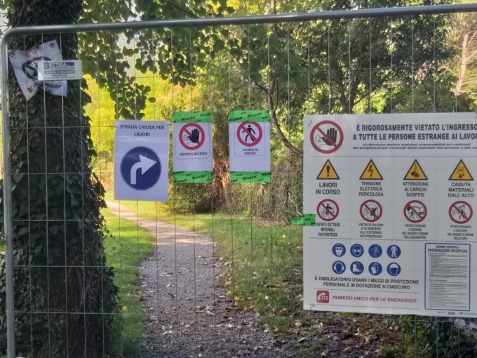 Galbiate: chiude la ciclopedonale