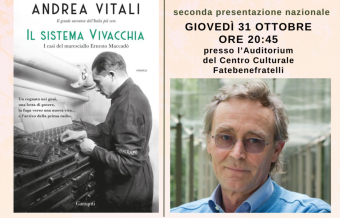 Valmadrera, il 31 ottobre Andrea Vitali presenterà il suo ultimo romanzo