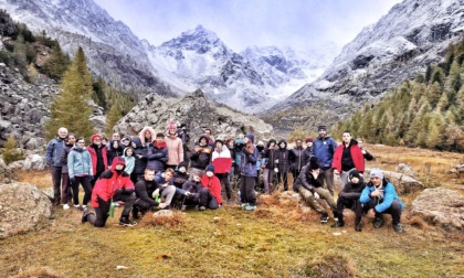 Malgrate, due classi della scuola media in gita in Valmalenco con il Cai Lecco