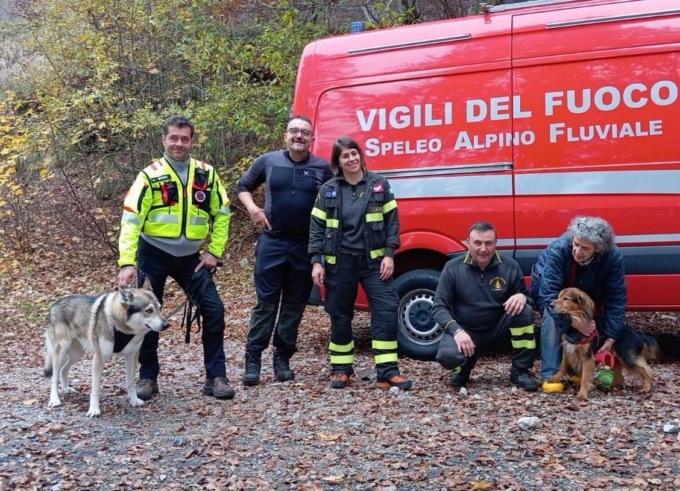 Una storia a lieto fine: ritrovato il cane Blues, finito in un crepaccio