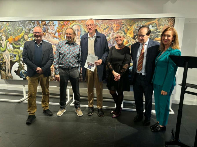 Valmadrera, inaugurata la mostra di Norbert Riggenmann