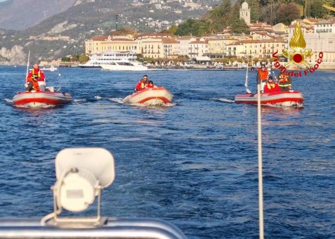 Vigili del  fuoco: maxi addestramento sul lago