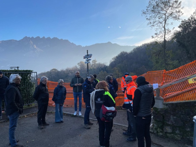 Malgrate, frana sotto Pian Sciresa. Effettuato il sopralluogo, in arrivo i fondi per la messa in sicurezza