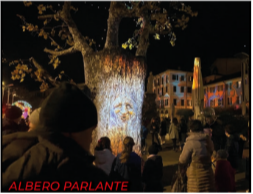 albero parlante luci su lecco 2024