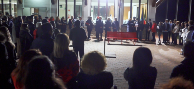 Cfpa Casargo, inaugurata la panchina rossa