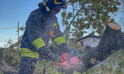 Vento forte, interventi dei Vigili del fuoco. E domani "spruzzata" di neve