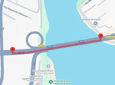 Quarto ponte, si posa il pilone centrale: svincolo Statale 36 chiuso di notte