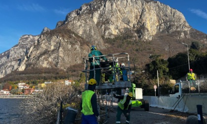 Partiti i lavori della piattaforma delle Caviate "per vivere meglio il ramo giusto del Lago"